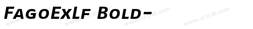 FagoExLf Bold字体转换